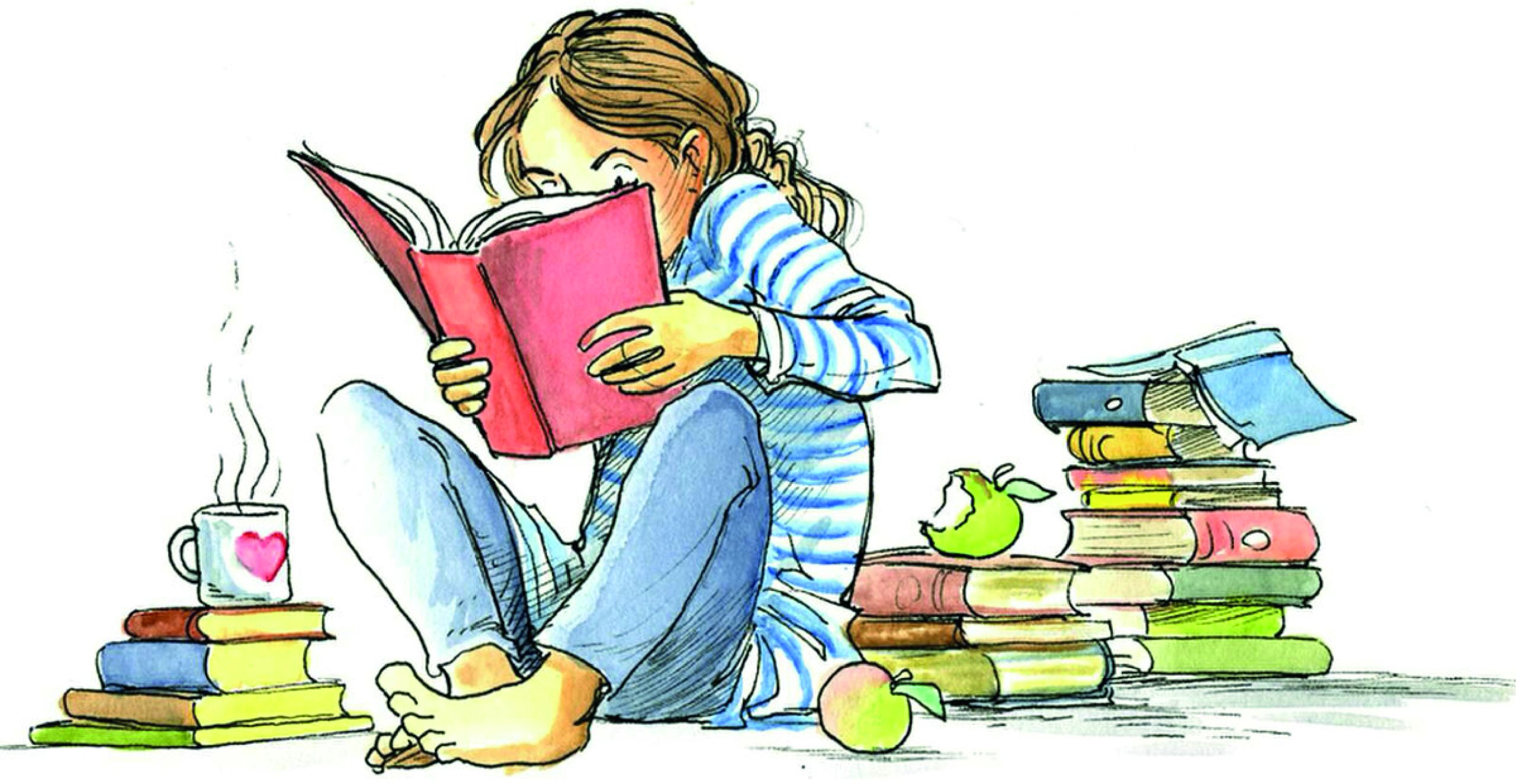 Девочка читала интересную книгу. Иллюстрации к книгам. Литературные иллюстрации. Чтение книг. Чтение книги рисунок.