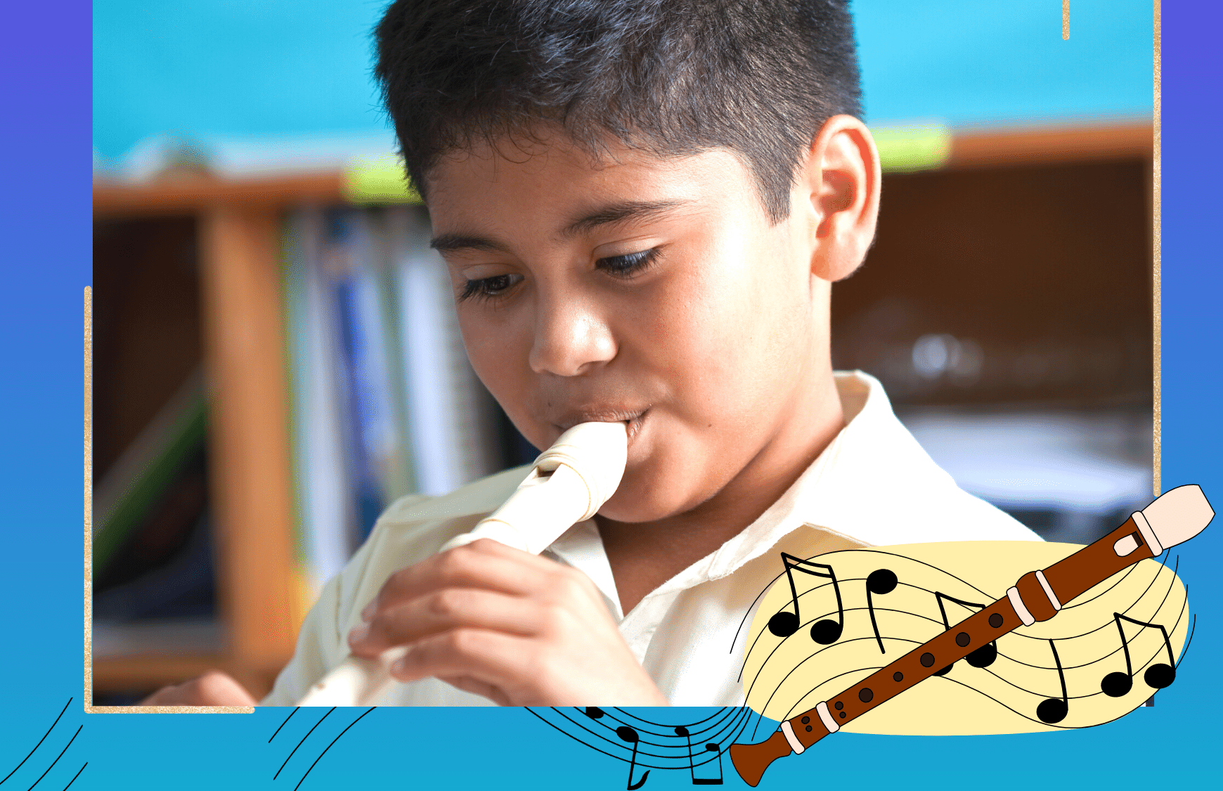 Звук нот: музыкальная нота и обучение игре на флейте для детей
